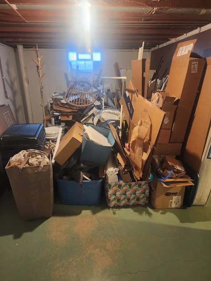 Roll-off dumpster container at job site for 20 Yard Dumpster Rental in Breckenridge